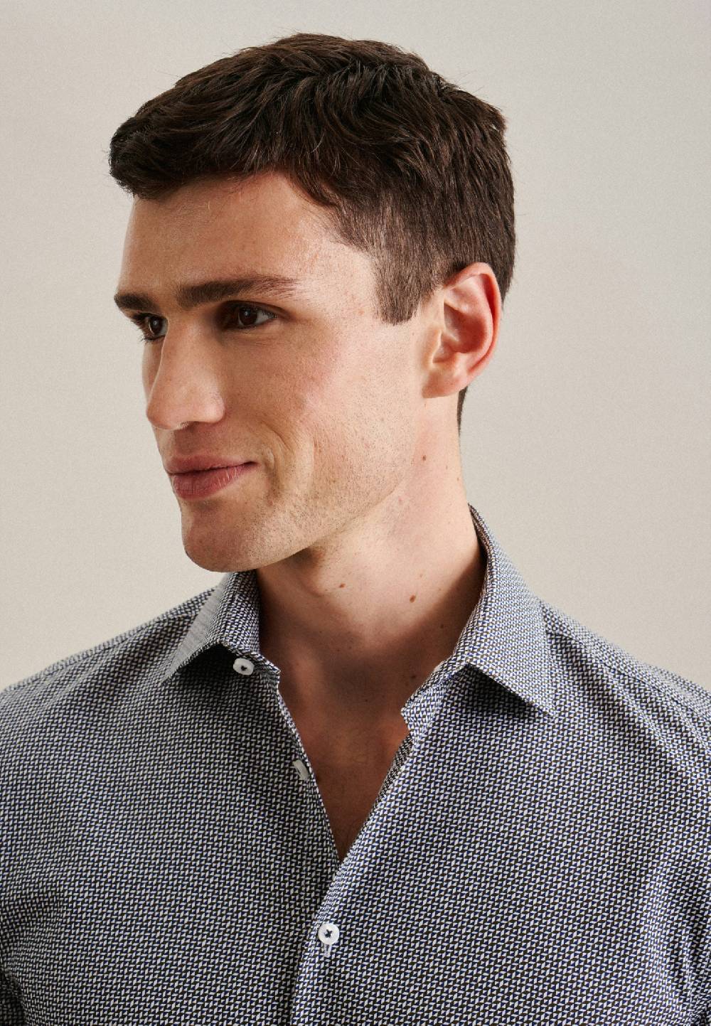 Studio Seidensticker Twill Business Hemd In X-Slim Mit Kentkragen