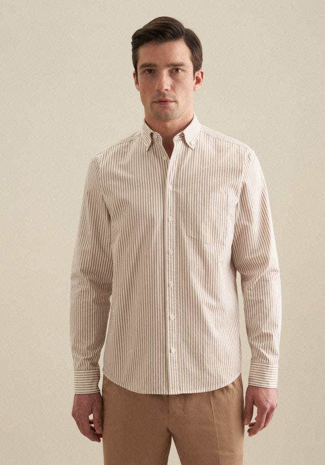 Studio Seidensticker Twill Casual Hemd in Regular mit Button-Down-Kragen