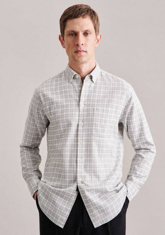 Studio Seidensticker Twill Casual Hemd in Regular mit Button-Down-Kragen