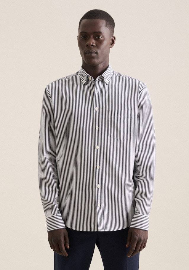 Studio Seidensticker Twill Casual Hemd in Regular mit Button-Down-Kragen