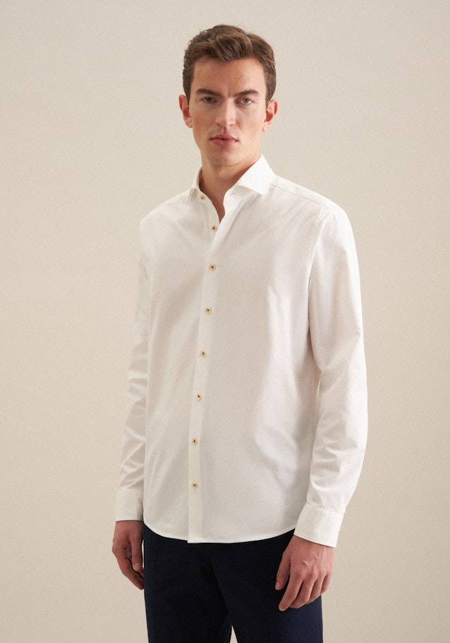 Studio Seidensticker Twill Casual Hemd in Regular mit Kentkragen