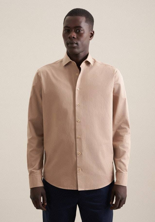Studio Seidensticker Twill Casual Hemd in Regular mit Kentkragen