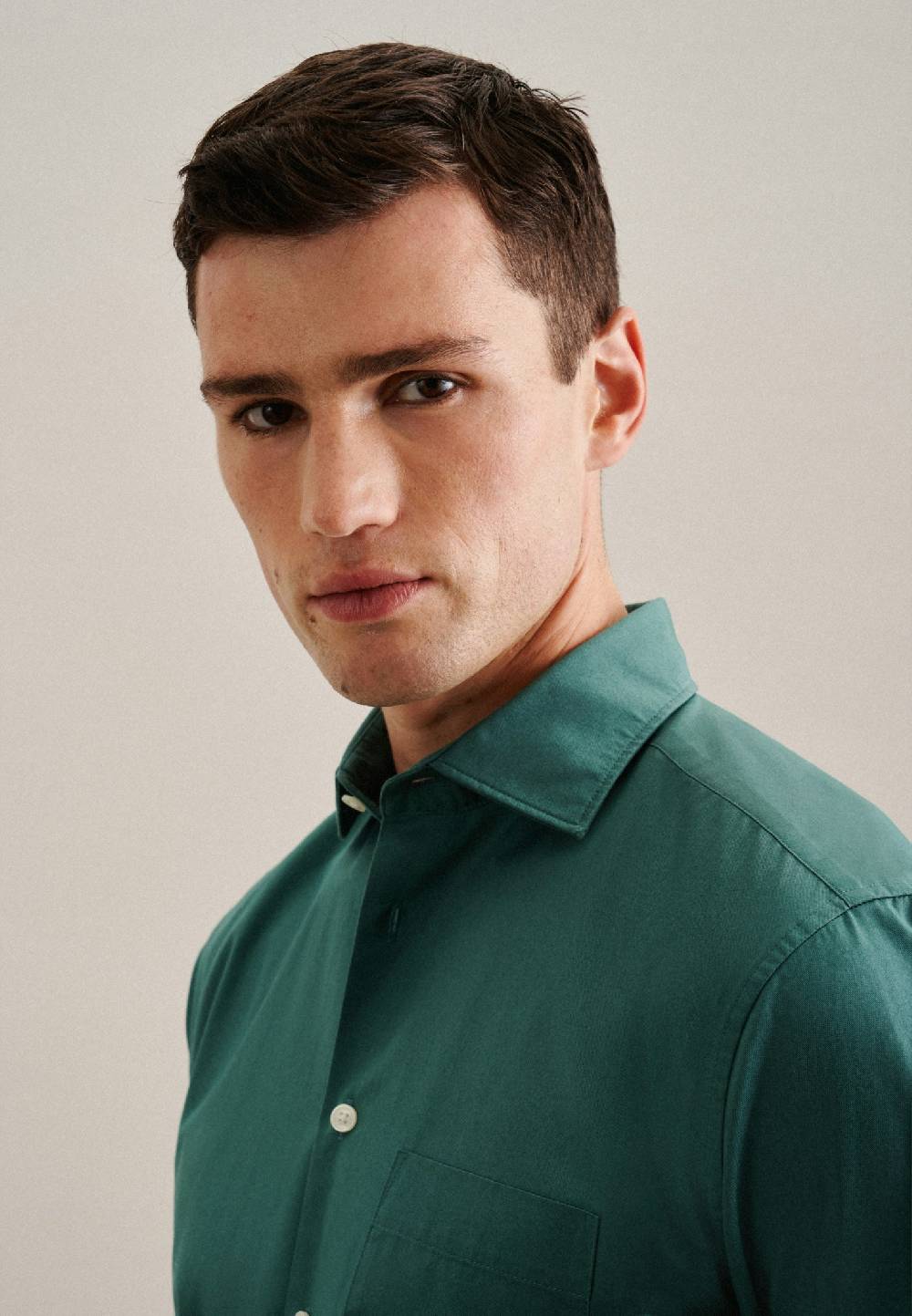 Studio Seidensticker Twill Casual Hemd In Regular Mit Kentkragen