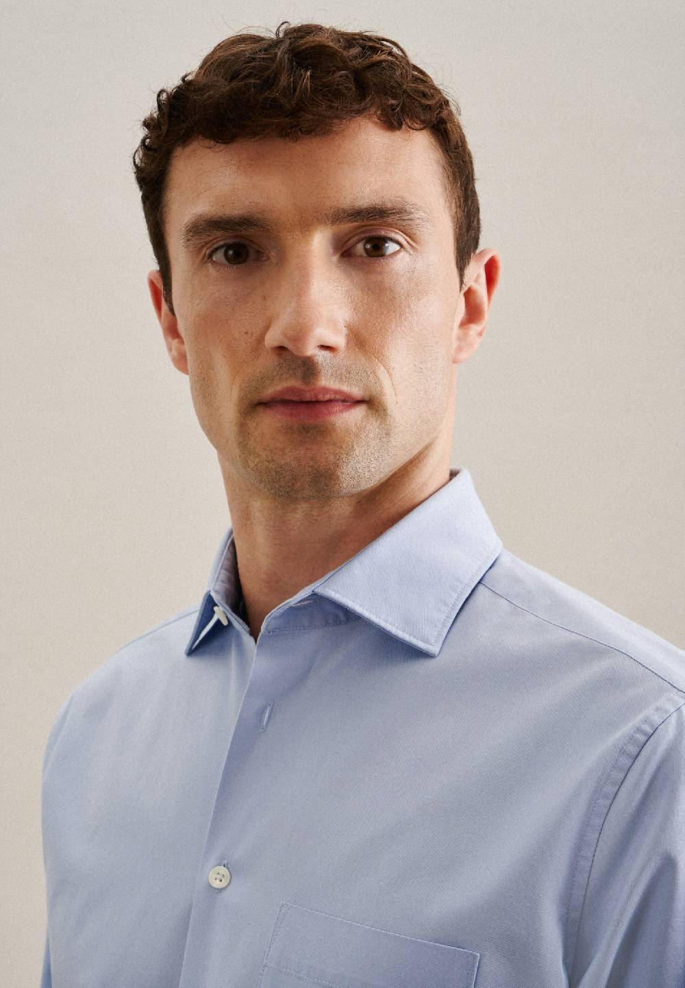 Studio Seidensticker Twill Casual Hemd In Regular Mit Kentkragen