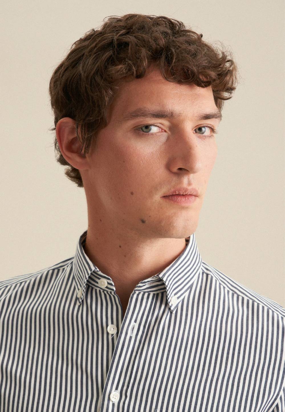 Studio Seidensticker Twill Casual Hemd In Slim Mit Button-Down-Kragen
