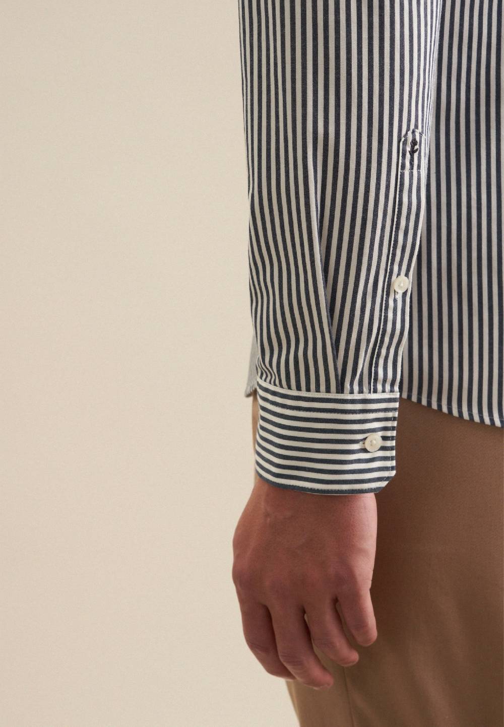 Studio Seidensticker Twill Casual Hemd In Slim Mit Button-Down-Kragen