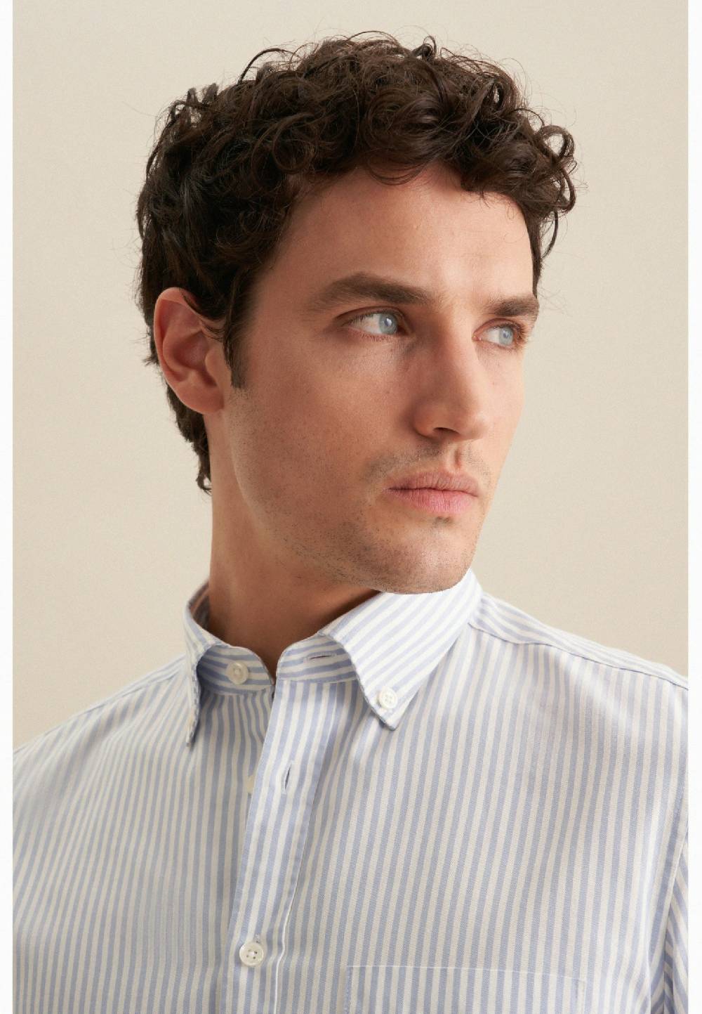 Studio Seidensticker Twill Casual Hemd In Slim Mit Button-Down-Kragen