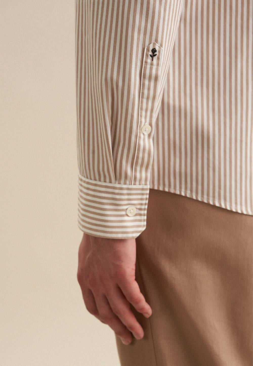 Studio Seidensticker Twill Casual Hemd In Slim Mit Button-Down-Kragen