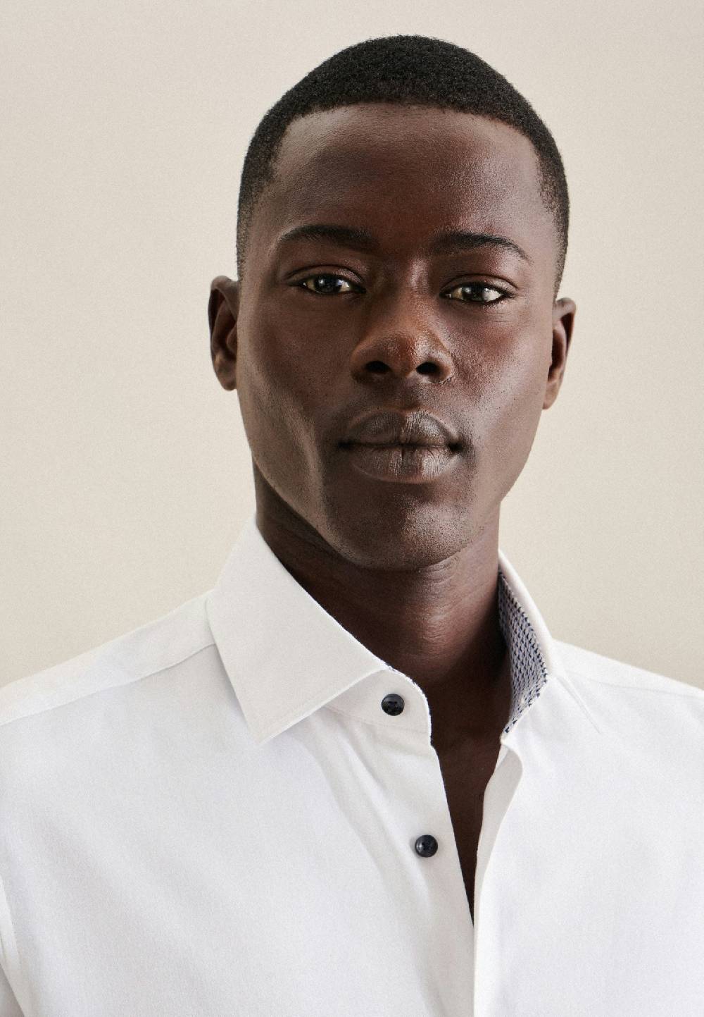 Studio Seidensticker Twill Performance-Hemd In Slim Mit Kentkragen