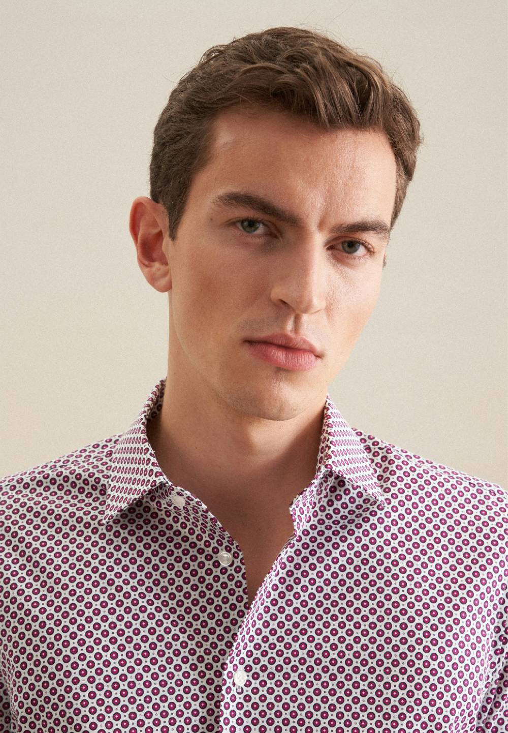 Studio Seidensticker Twill Performance-Hemd In Slim Mit Kentkragen