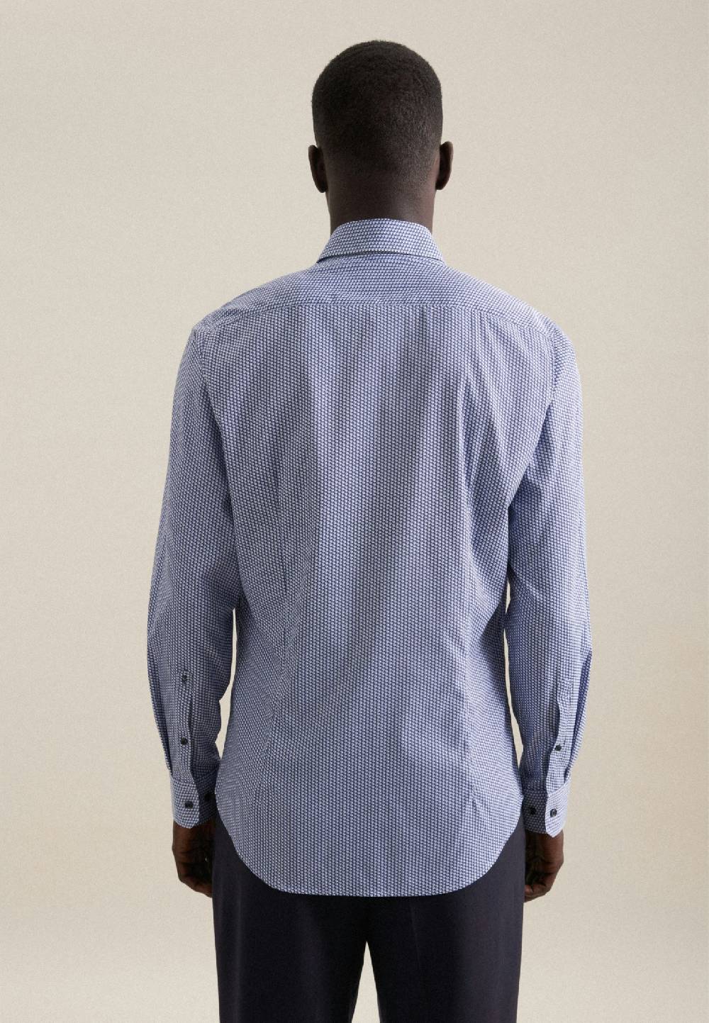 Studio Seidensticker Twill Performance-Hemd In Slim Mit Kentkragen