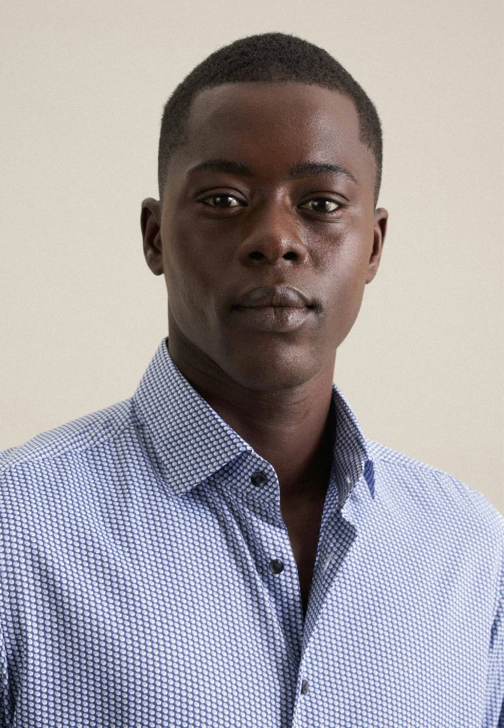 Studio Seidensticker Twill Performance-Hemd In Slim Mit Kentkragen