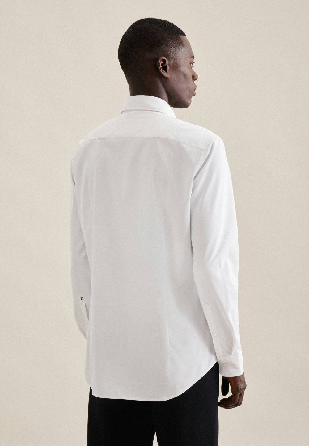 Studio Seidensticker Twill Performance-Hemd In Slim Mit Kentkragen