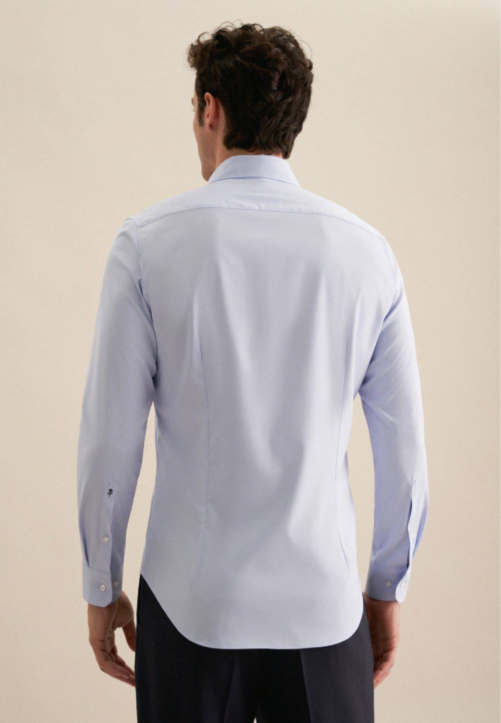 Studio Seidensticker Twill Performance-Hemd In Slim Mit Kentkragen