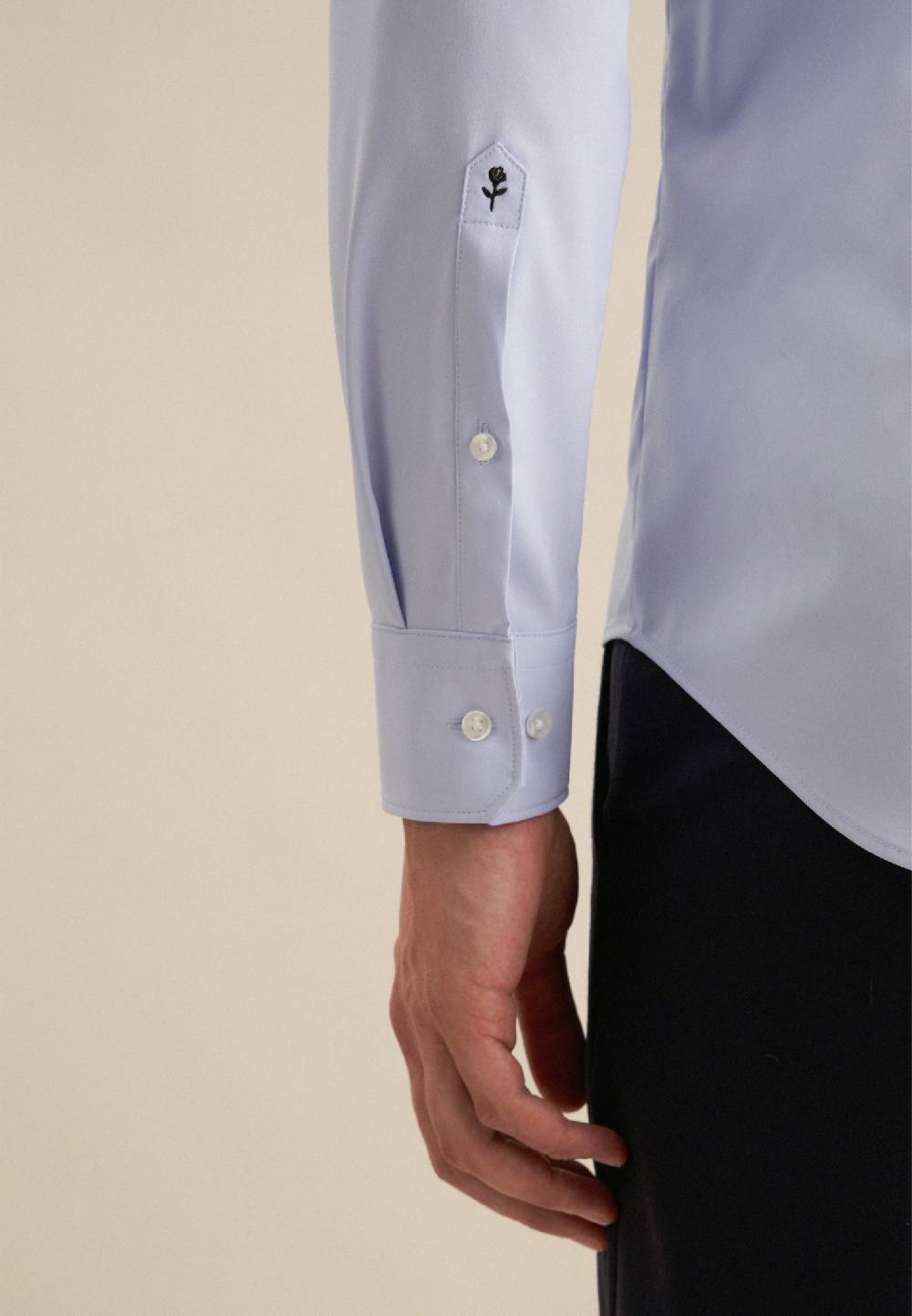 Studio Seidensticker Twill Performance-Hemd In Slim Mit Kentkragen