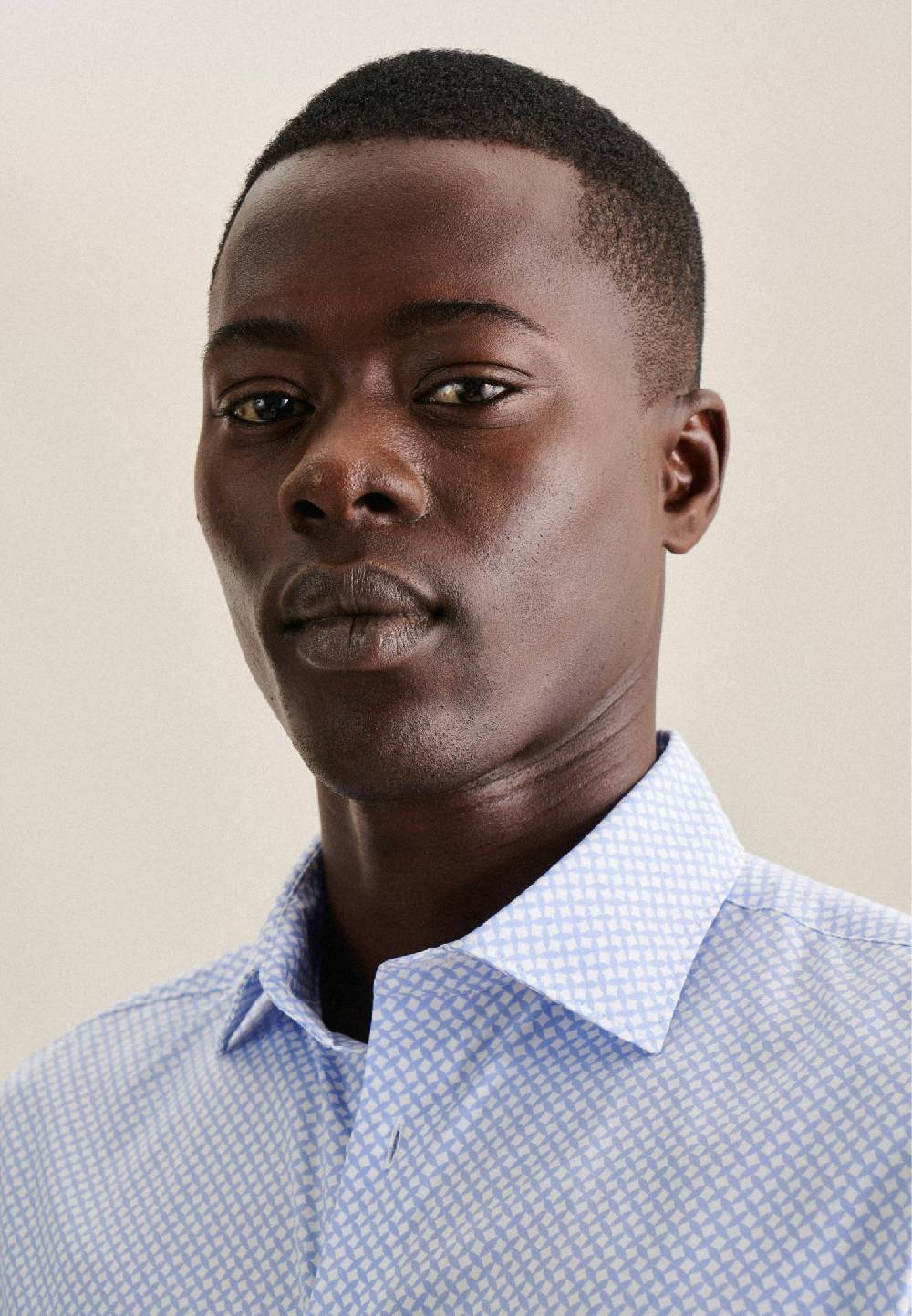 Studio Seidensticker Twill Performance-Hemd In Slim Mit Kentkragen