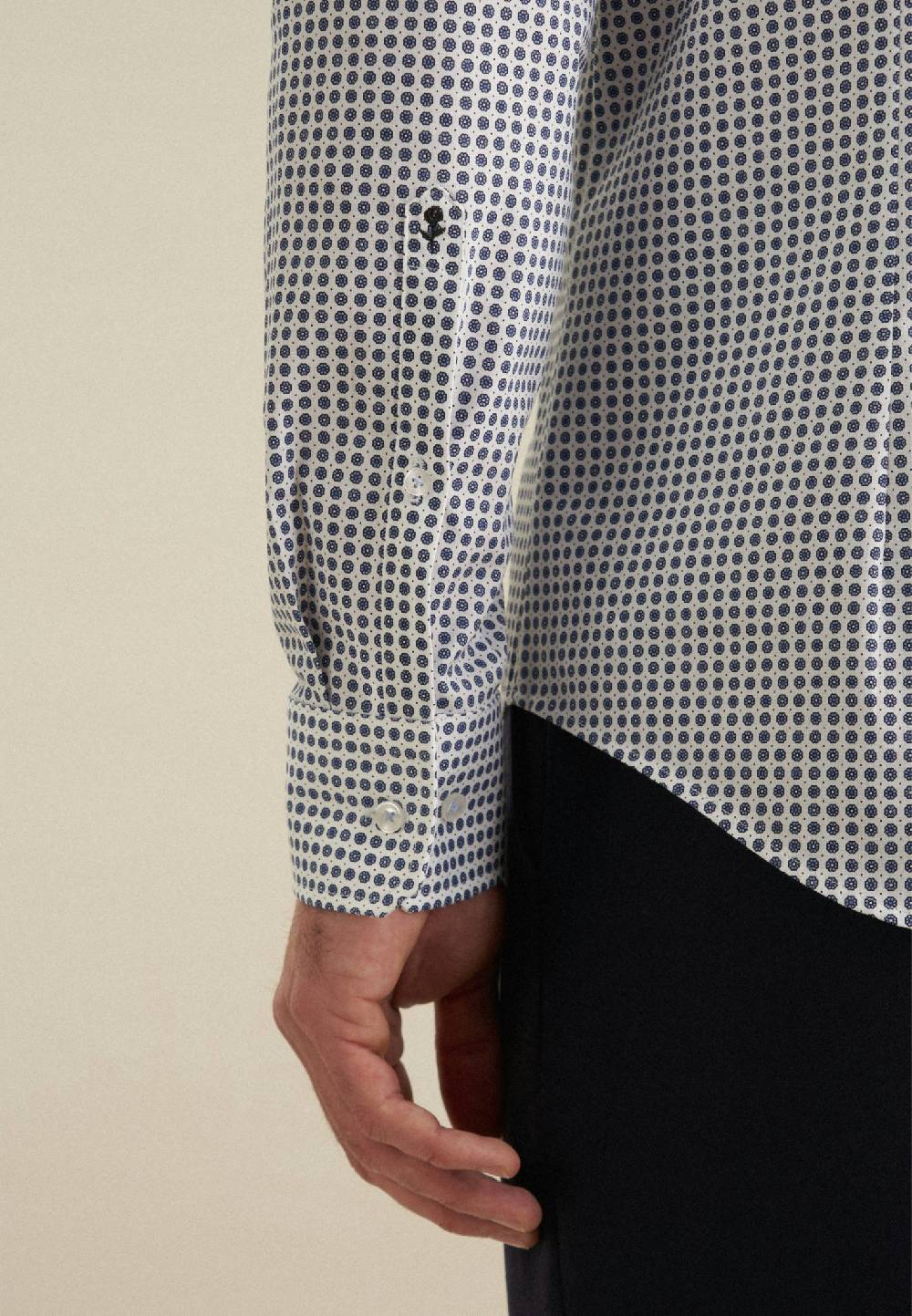 Studio Seidensticker Twill Performance-Hemd In Slim Mit Kentkragen