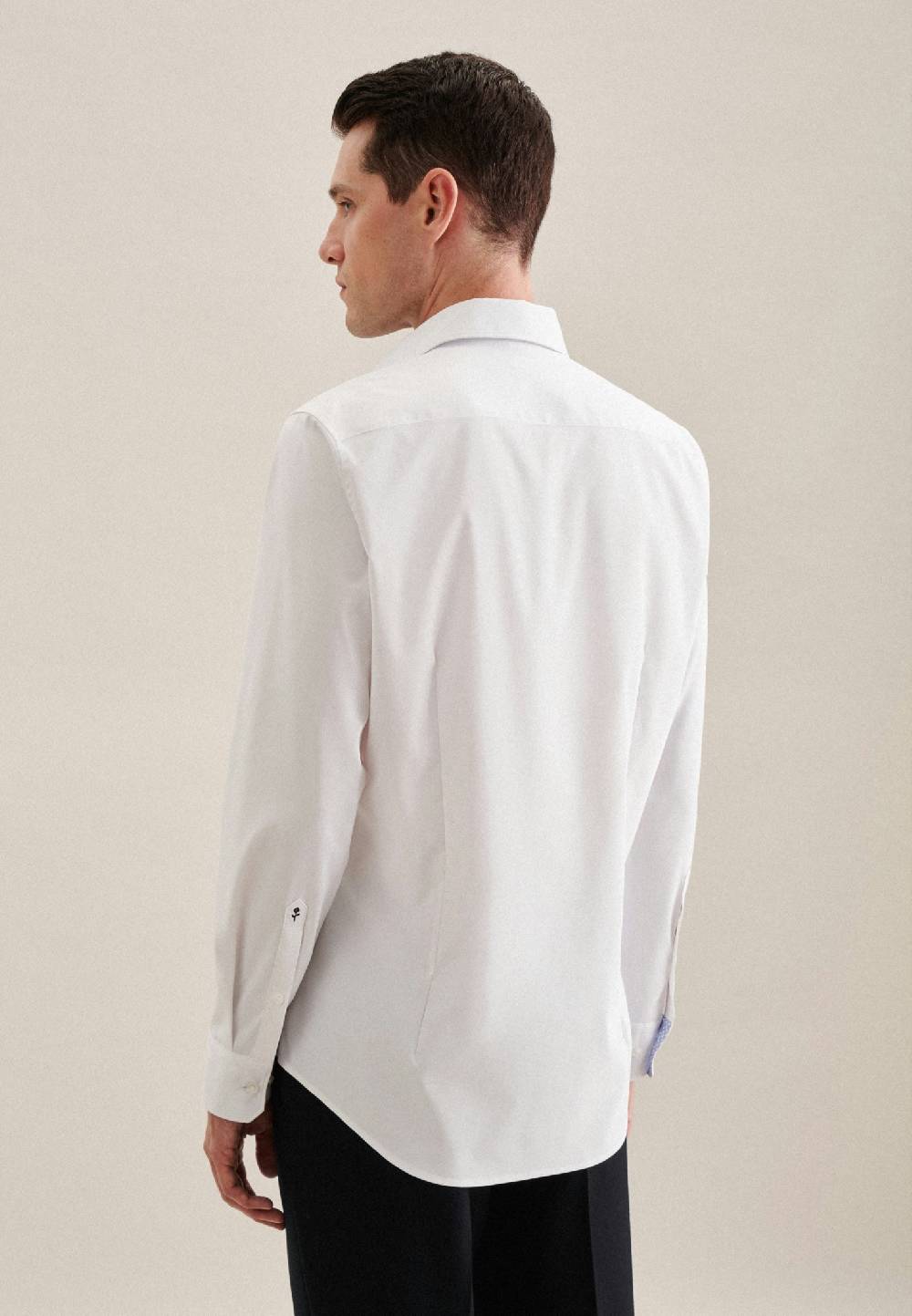 Studio Seidensticker Twill Performance-Hemd In Slim Mit Kentkragen