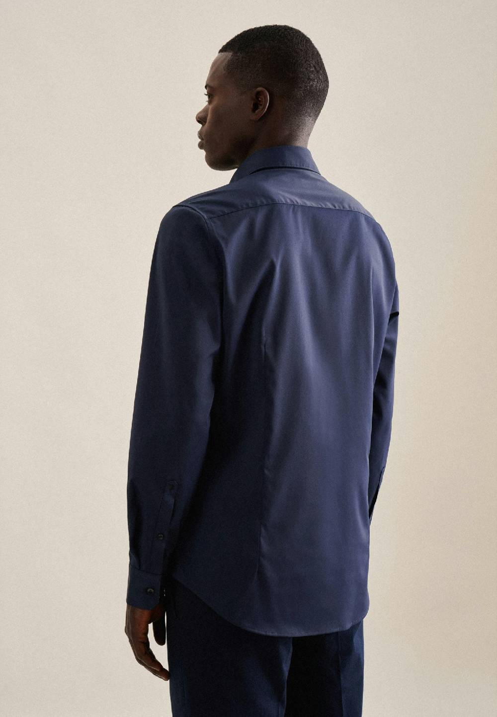 Studio Seidensticker Twill Performance-Hemd In Slim Mit Kentkragen