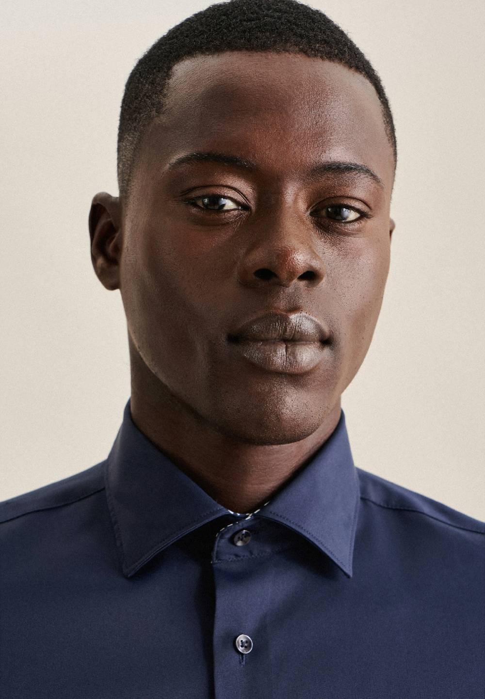 Studio Seidensticker Twill Performance-Hemd In Slim Mit Kentkragen