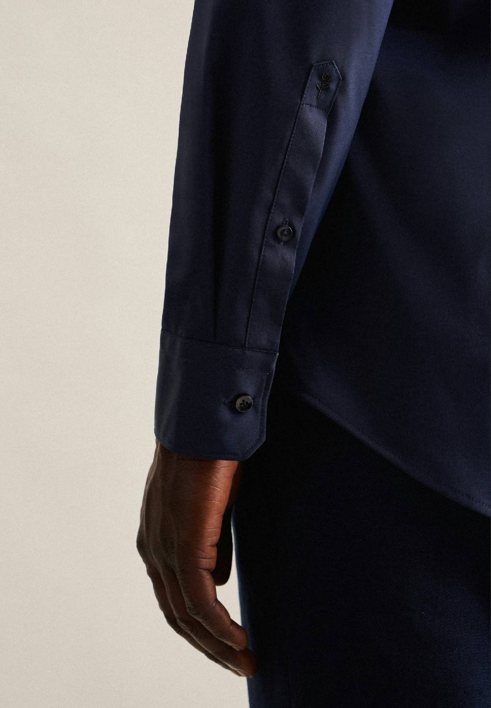 Studio Seidensticker Twill Performance-Hemd In Slim Mit Kentkragen