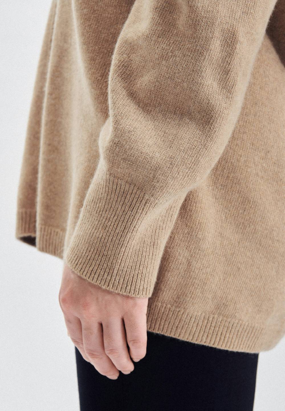 Studio Seidensticker V-Neck Strick-Jacke Regular Fit Wollmischung