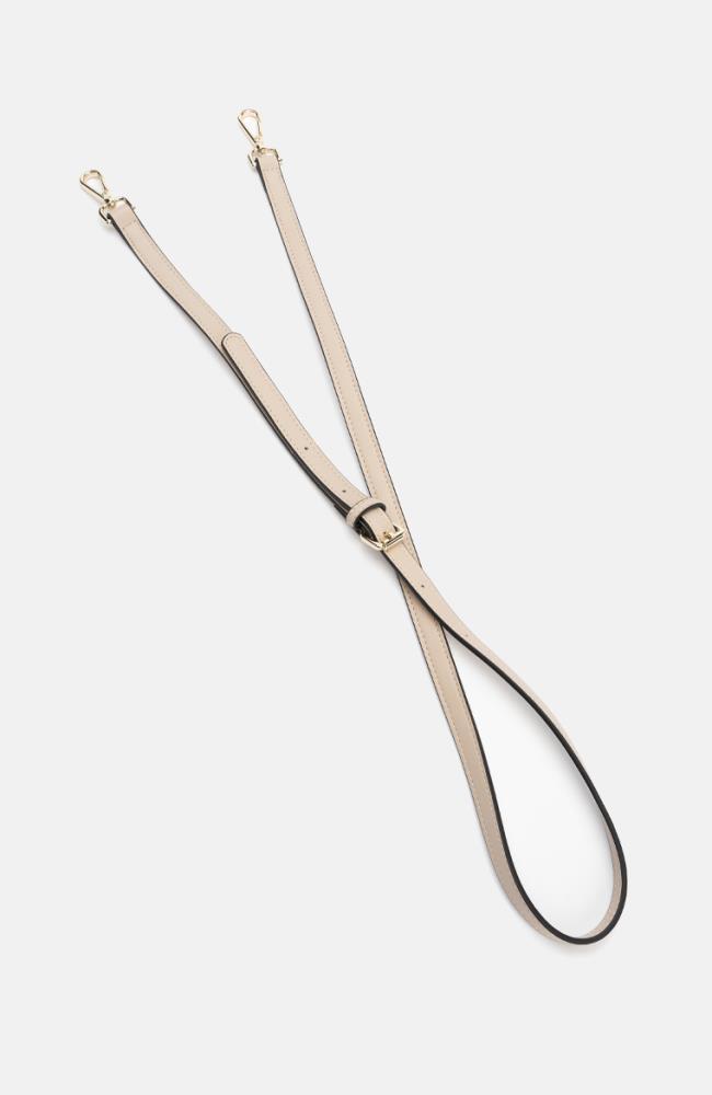 Stuff Maker Schultergurt Beige mit Karabinerhaken in Gold