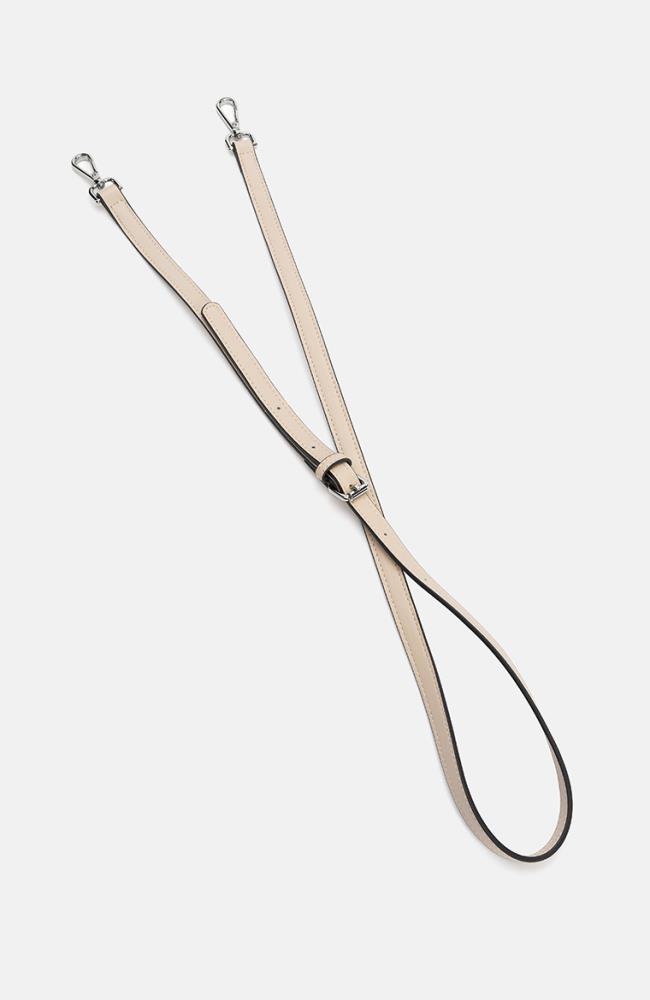 Stuff Maker Schultergurt Beige mit Karabinerhaken in Silber