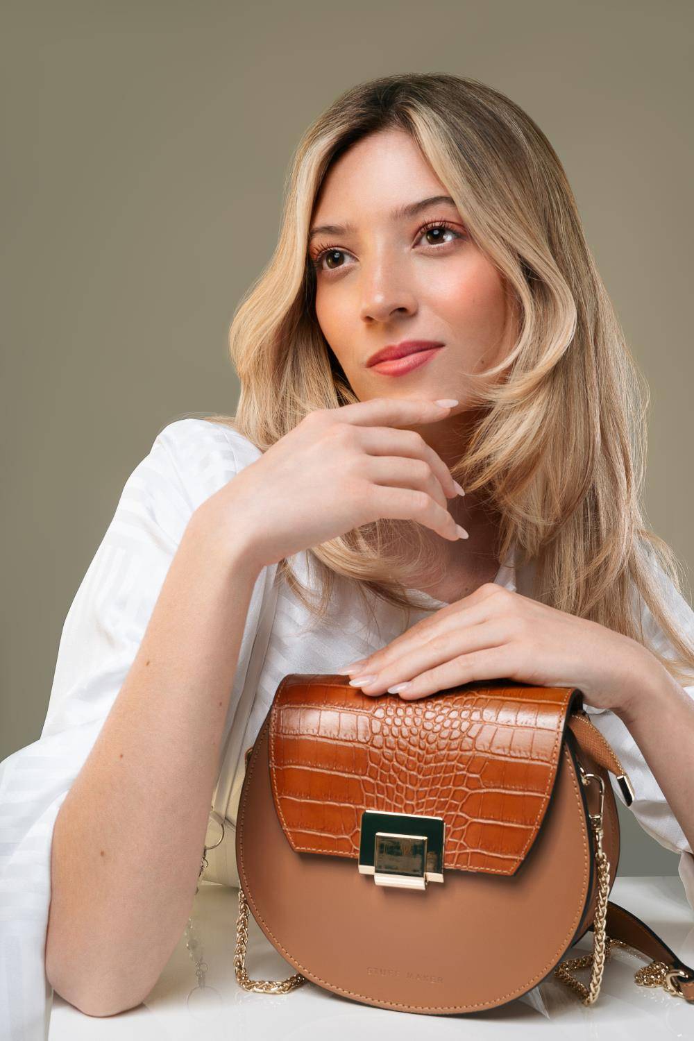 Stuff Maker Crossbody Bag Janet In Braun