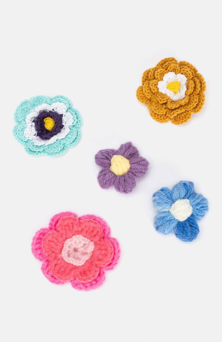 Stuff Maker Flower-Broochies set in Bunt