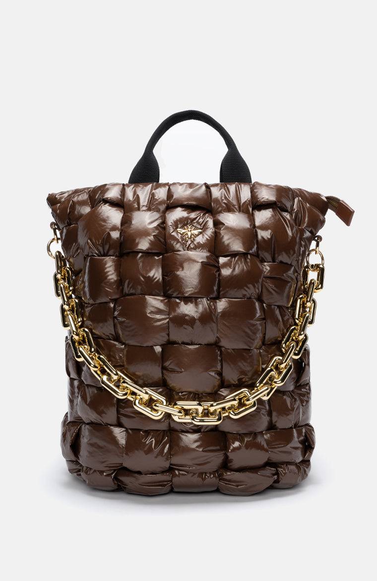 Stuff Maker Geflochtener Shopper In Schokolade