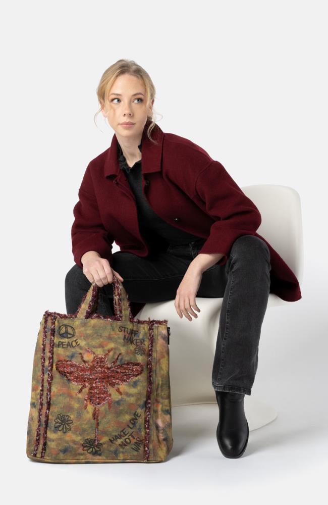 Stuff Maker Iconic Handtasche in Used Khaki