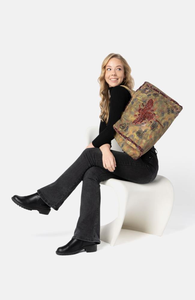 Stuff Maker Iconic Shopper in Used Khaki