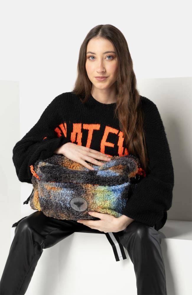 Stuff Maker Oversized Teddy Hüfttasche in Bunt