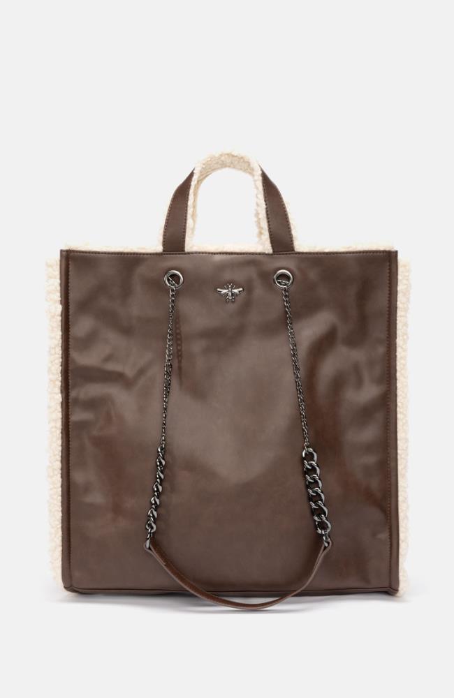 Stuff Maker Shopper In Braun/Beige