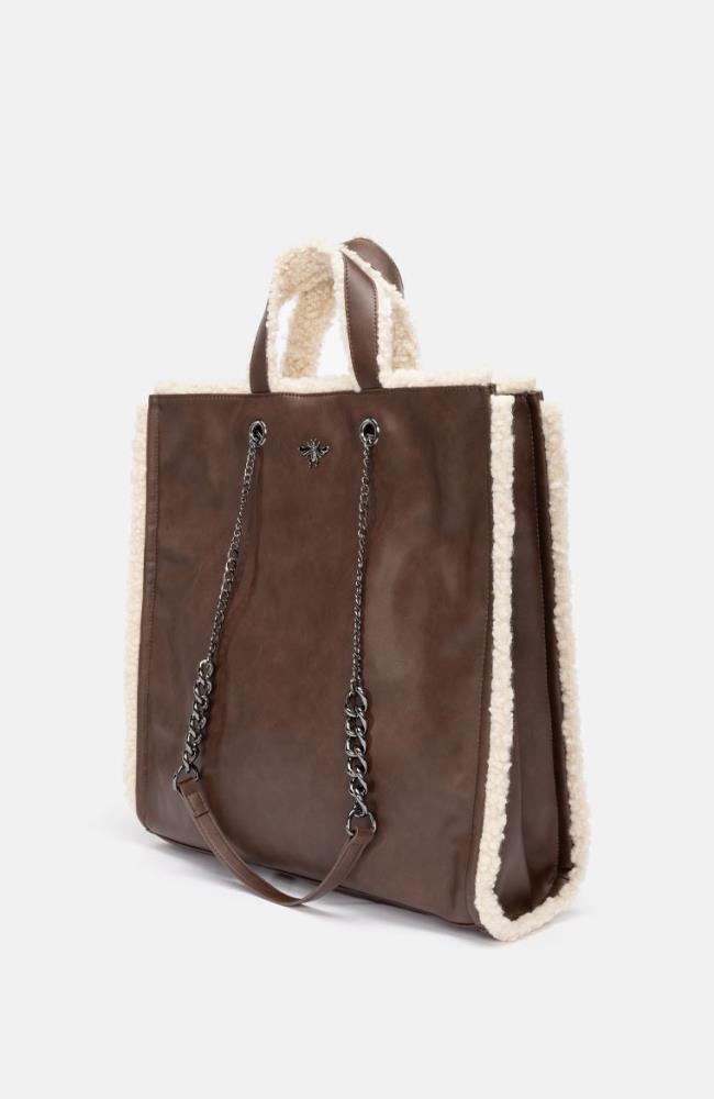 Stuff Maker Shopper in Braun/Beige