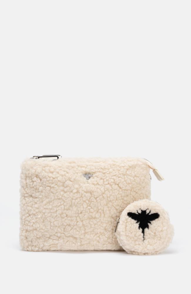 Stuff Maker Teddy Crossbody Bag In Weiß