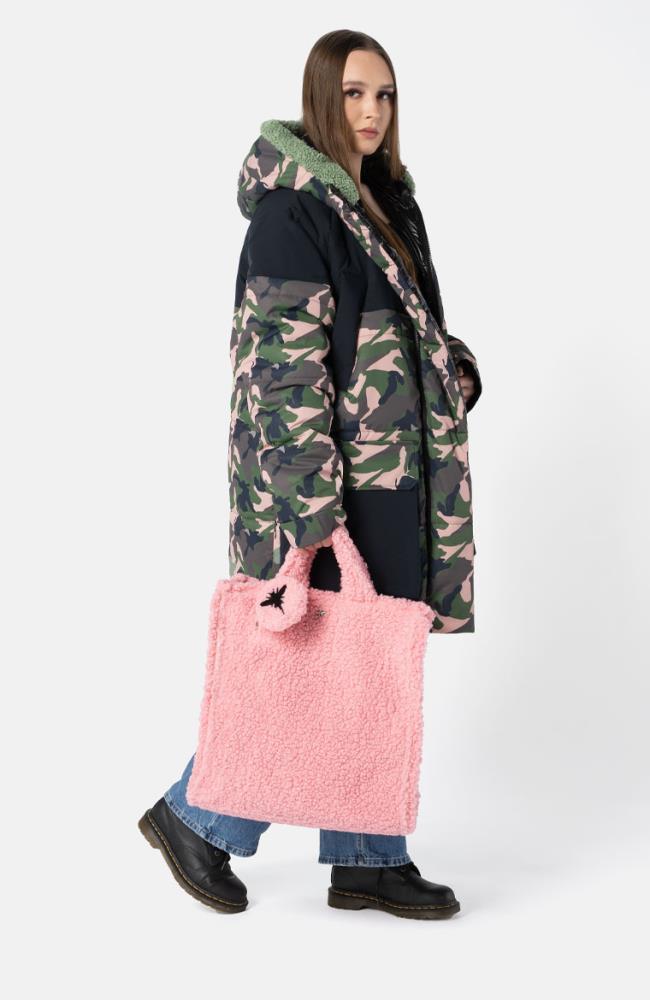 Stuff Maker Teddy Handbag In Pink