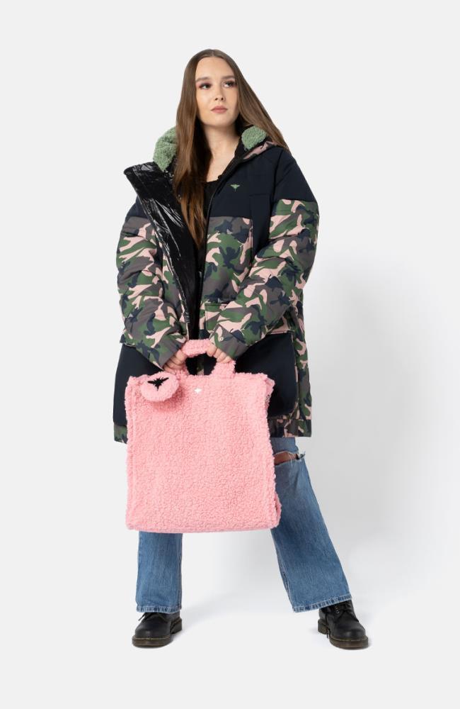 Stuff Maker Teddy Handbag in Pink