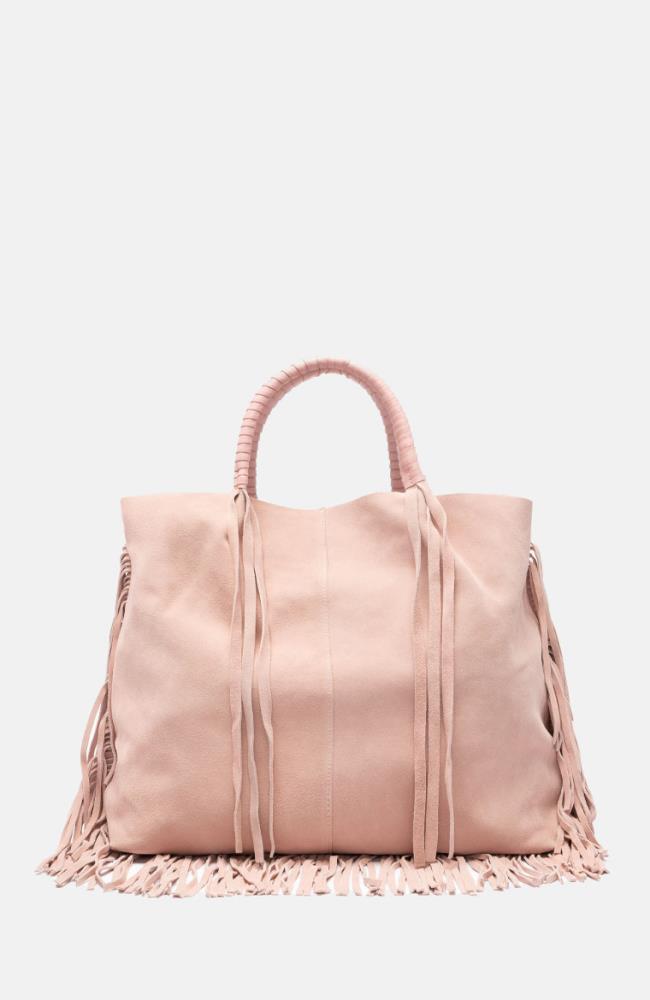 Stuff Maker Velours- Shopper in Rose