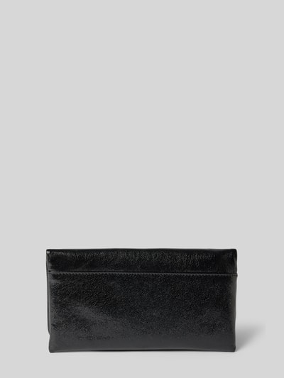Peek & Cloppenburg AbroLederclutch Mit Applikation In Black