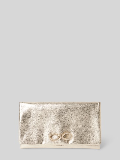 Peek & Cloppenburg AbroLederclutch Mit Applikation In Gold