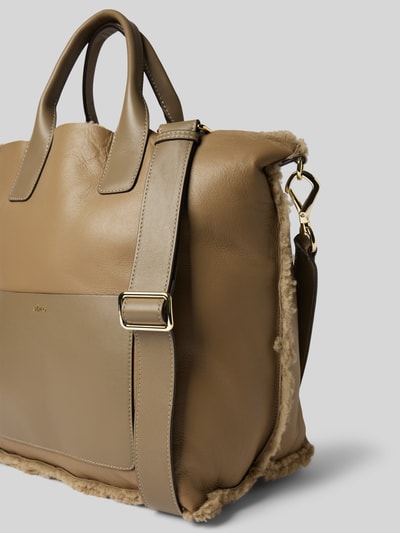 Peek & Cloppenburg AbroShopper Mit Lammfell Modell 'RAQUEL' In Taupe