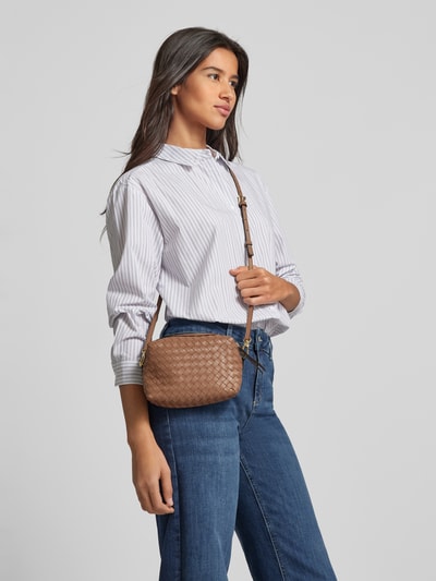 Peek & Cloppenburg AbroUmhängetasche In Flecht-Optik Modell 'KAIA / PIUM' In Cognac