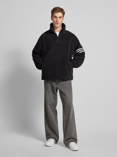 Peek & Cloppenburg adidas OriginalsFleecepullover mit überschnittenen Schultern in black