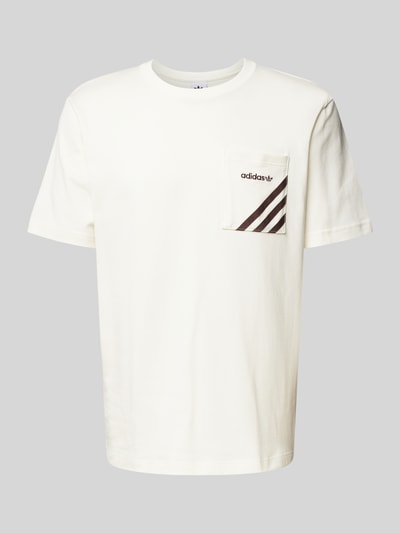 Peek & Cloppenburg Adidas OriginalsT-Shirt Mit Label-Stitching In Offwhite