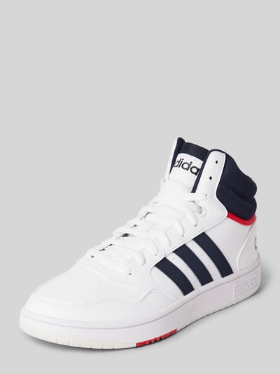 Peek & Cloppenburg ADIDAS SPORTSWEARHigh Top Sneaker mit Schnürverschluss Modell 'HOOPS' in weiss