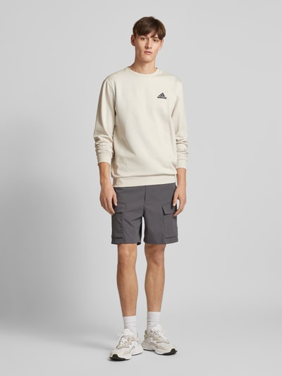 Peek & Cloppenburg ADIDAS SPORTSWEARSweatshirt mit gerippten Abschlüssen in sand