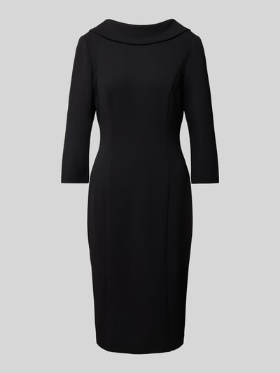 Peek & Cloppenburg Adrianna PapellKnielanges Cocktailkleid Mit 3/4-Arm In Black