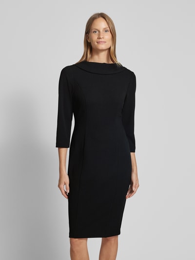 Peek & Cloppenburg Adrianna PapellKnielanges Cocktailkleid Mit 3/4-Arm In Black
